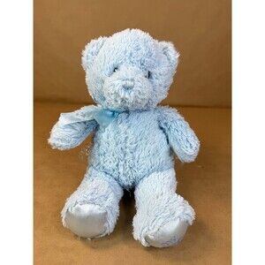 Baby GUND / Bearington "My First Teddy" Blue Plush Stuffed Animal Bear - 10"